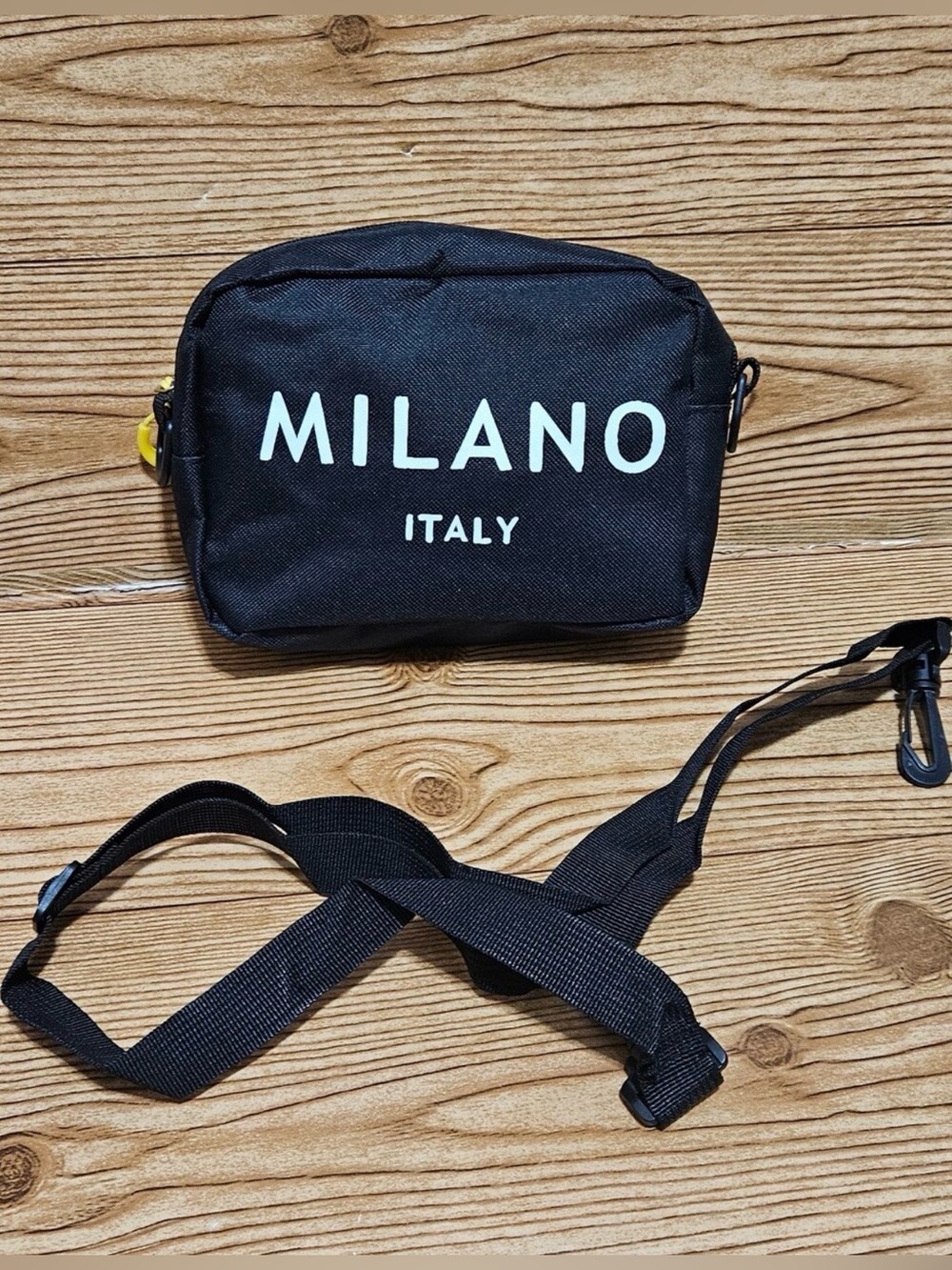 unisex Milano Italy pattern crossbody fanny pack.